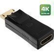 InLine® DisplayPort Adapter – DisplayPort Stecker auf HDMI Buchse 4K2K – schwarz – Hohe Qualität