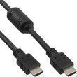 HDMI Kabel 1m schwarz - InLine® HDMI-High Speed Stecker/Stecker mit Ferrit