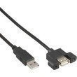 InLine® USB 2.0 Anschlusskabel 0.6m | Stecker A auf Einbaubuchse A | Hohe Qualität  Dieser optimierte Produkttitel enthält relevante Keywords wie USB 2.0, Anschlusskabel, 0.6m, Stecker A und Einbaubuchse A Darüber hinaus hebt er die hohe Qualität