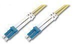 DIGITUS LWL Patchkabel LC/LC 09/125m Singlemode Duplex Halogenfrei mit Messprotokoll gelb 2m - Hohe Qualität, zuverlässige Verbindung, digitale Übertragung