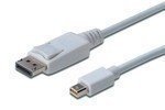 DIGITUS ASSMANN Anschlusskabel mini DisplayPort Stecker auf DisplayPort Stecker 1m doppelt geschirmt weiss