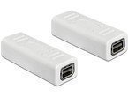 DELOCK Adapter mini Displayport Buchse / Buchse Gender Changer - Hohe Qualität, Kompatibel mit vielen Geräten