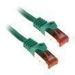 InLine® Patchkabel S/FTP (PiMf) Cat6 250MHz PVC Kupfer grün 0.5m - Hochwertiges Patchkabel Cat6 für schnelle und zuverlässige Verbindungen - InLine® Patchkabel mit S/FTP-Abschirmung und Paar-in-Metallfolie-Geflecht (PiMf) für eine optimale Übertragungsqua