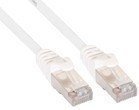 InLine® Patchkabel SF/UTP Cat5e, weiß, 30m - Hochwertiges Ethernet-Kabel für schnelle Datenübertragung