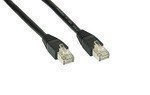 InLine® Patchkabel F/UTP Cat5e schwarz 3m - Hochwertiges Ethernet Kabel für schnelle Datenübertragung