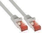 InLine® Patchkabel S/FTP (PiMf) Cat6 250MHz grau - halogenfrei, Kupfer, 0.3m