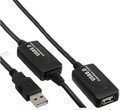 InLine USB 2.0 Aktiv-Verlängerung 20m mit Signalverstärkung – USB Repeater Stecker A an Buchse A