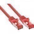 InLine® Patchkabel S/FTP (PiMf) Cat6 250MHz halogenfrei Kupfer rot 15m - Hochwertiges Ethernet-Kabel für Netzwerkverbindungen