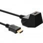 InLine® HDMI Verlängerung 3m HDMI-High Speed mit Ethernet 4K2K, schwarz/gold - Jetzt mit Standfuß!