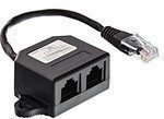 InLine® ISDN Verteiler 2x RJ45 Buchse 15cm Kabel mit Endwiderständen - Hohe Qualität und effiziente Verbindung