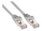 INLINE Patchkabel Cat5e SF/UTP grau 5m - Hochwertiges Ethernet Kabel für zuverlässige Datenübertragung