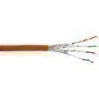 InLine® Verlegekabel Cat7a S/FTP (PiMF) 4x2x0.58 AWG23 1200MHz halogenfrei orange 500m