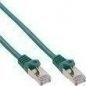 InLine® Patchkabel SF/UTP Cat5e grün 0.25m - Hochwertiges Ethernet-Kabel für optimale Datenübertragung