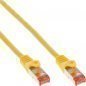 InLine® Patchkabel S/FTP (PiMf) Cat6 250MHz halogenfrei Kupfer gelb 1m - Hochwertiges Ethernet-Kabel für zuverlässige Verbindungen