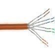 InLine® Duplex Verlegekabel Cat7a S/FTP (PiMF) 2x 4x2x0.58 AWG23 1200MHz halogenfrei orange 100m