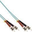 InLine® LWL Duplex Kabel ST/ST 50/125µm OM3 20m - Hochwertiges Glasfaserkabel für schnelle Datenübertragung in OM3-Qualität, 50/125µm, 20m Länge