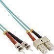 InLine® LWL Duplex Kabel SC/ST 50/125µm OM3 1m - Hochwertiges LWL Duplex Kabel für schnelle und zuverlässige Datenübertragung