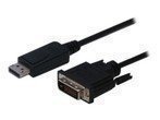 DIGITUS ASSMANN Adapterkabel DisplayPort 1.2 DVI-D 24+1 M/M digital Full HD Dual Link 1m max 2560 x 1600