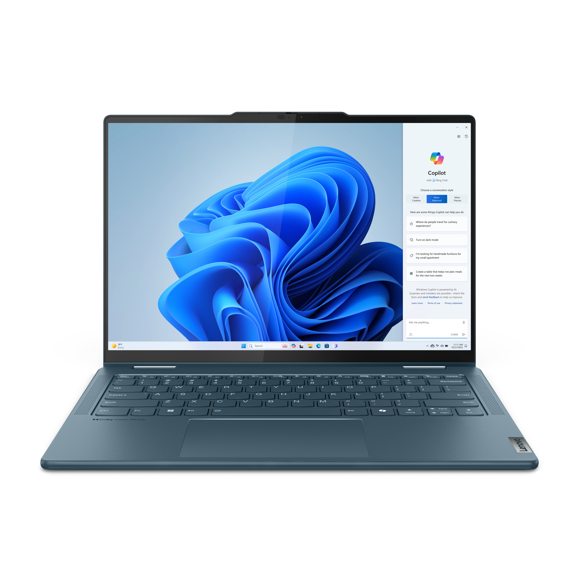 Lenovo Yoga 7 2-in-1 14 2.8K OLED Touch Ultra 5 125H 16GB/1TB SSD Win11 - 2-in-1 Laptop mit OLED Touchscreen, 2.8K Auflösung, schnellster Prozessor, 16GB RAM, 1TB SSD und Windows 11.