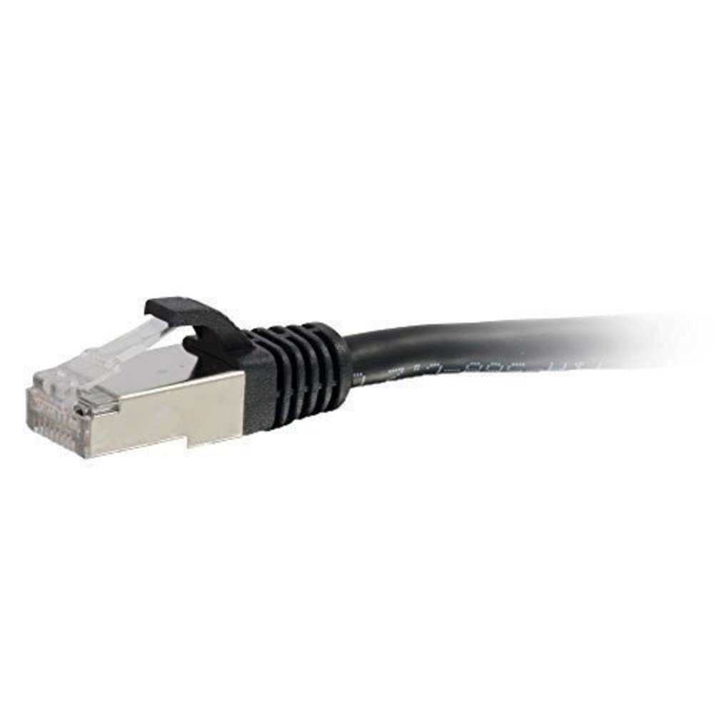 CAT6A Netzwerkkabel, 0.3m, geschirmt, schwarz, von C2G