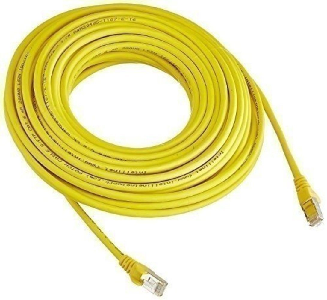 Intellinet Patchkabel RJ45 S/FTP Cat6 Kupfer LSOH 20m gelb