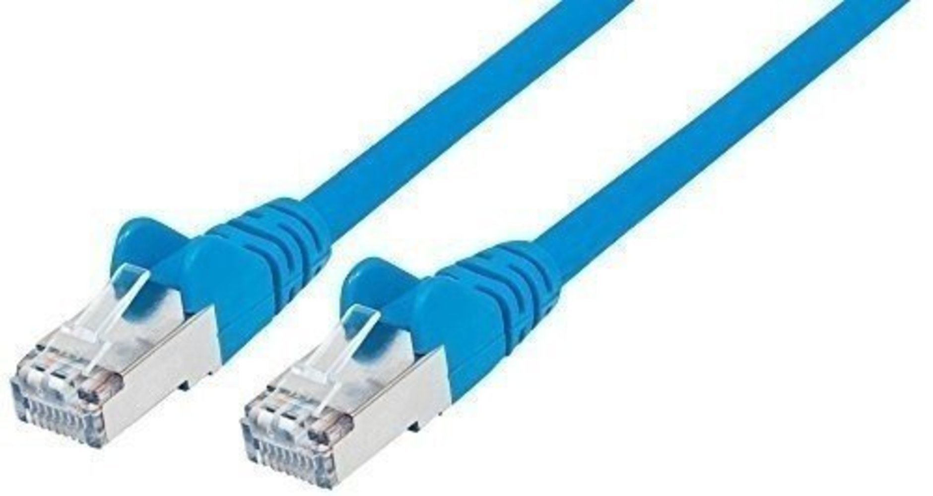 INTELLINET Cat6aPro Kabel Cat7 Rohkabel 0.25m blau RJ45 Vollkupfer LS0H halogenfrei AWG 26 vergoldete Kontakte 10 Gigabit