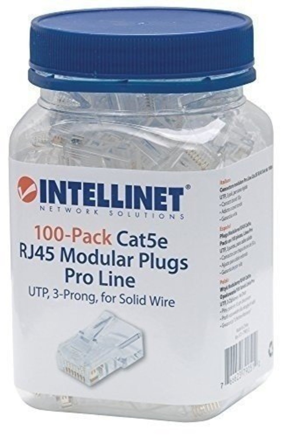 INTELLINET INT Modular Plug Cat5e RJ45 Unshielded 50u