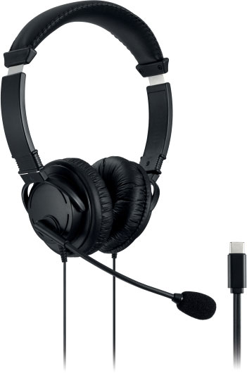 Kensington Headset Hi-Fi mit Mikrofon USB-C schwarz