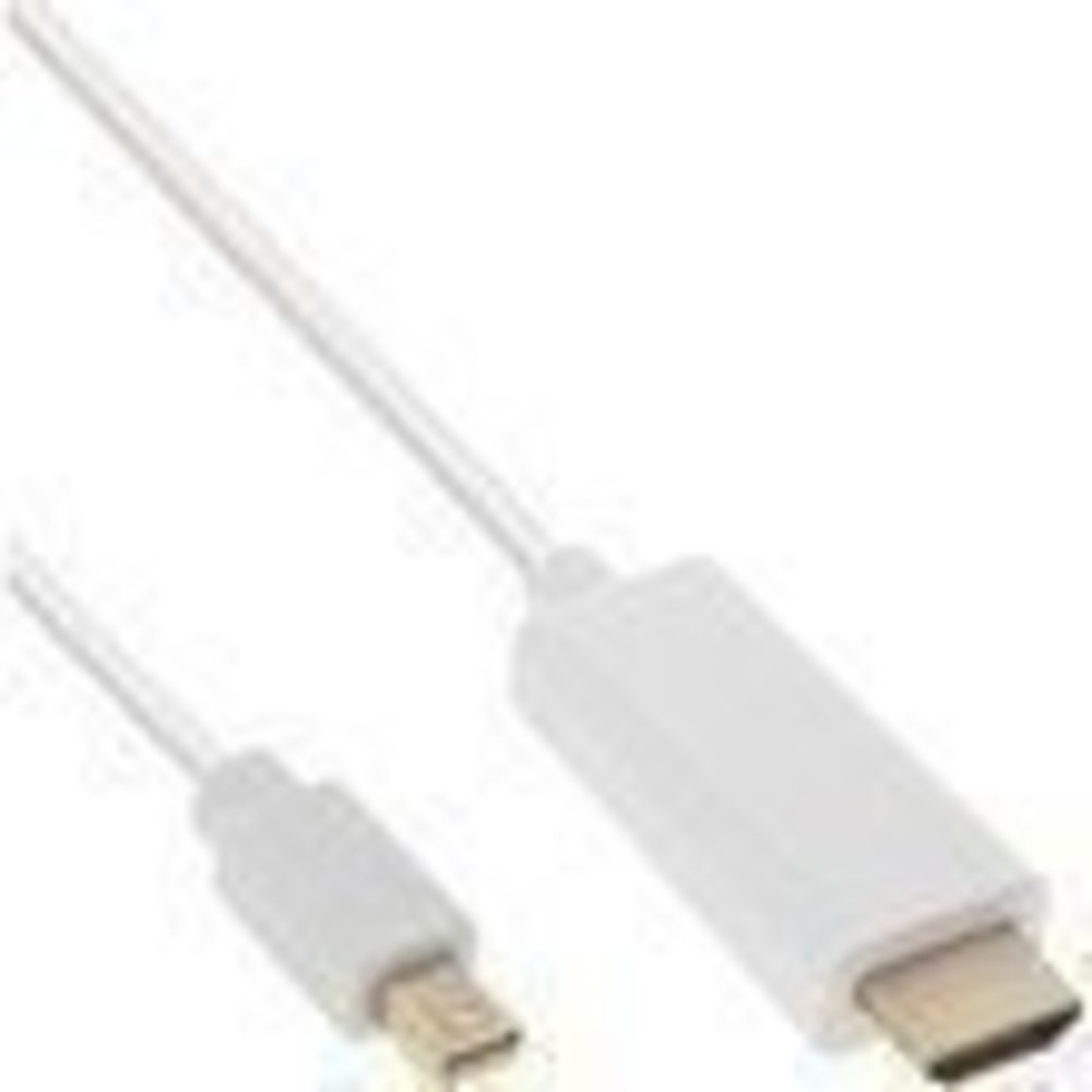 InLine® Mini DisplayPort zu HDMI Konverter Kabel - Weiß, 1m, 4K2K mit Audio - Jetzt kaufen