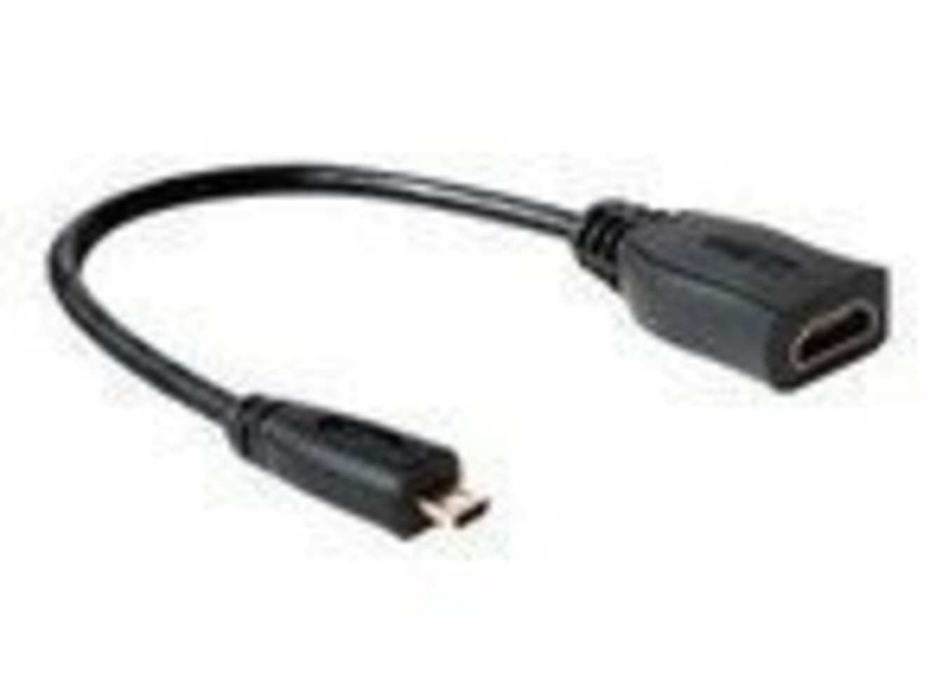 DELOCK Adapterkabel micro HDMI-D St > HDMI-A Bu - 23 cm Kabel - Hochwertiger HDMI Adapter