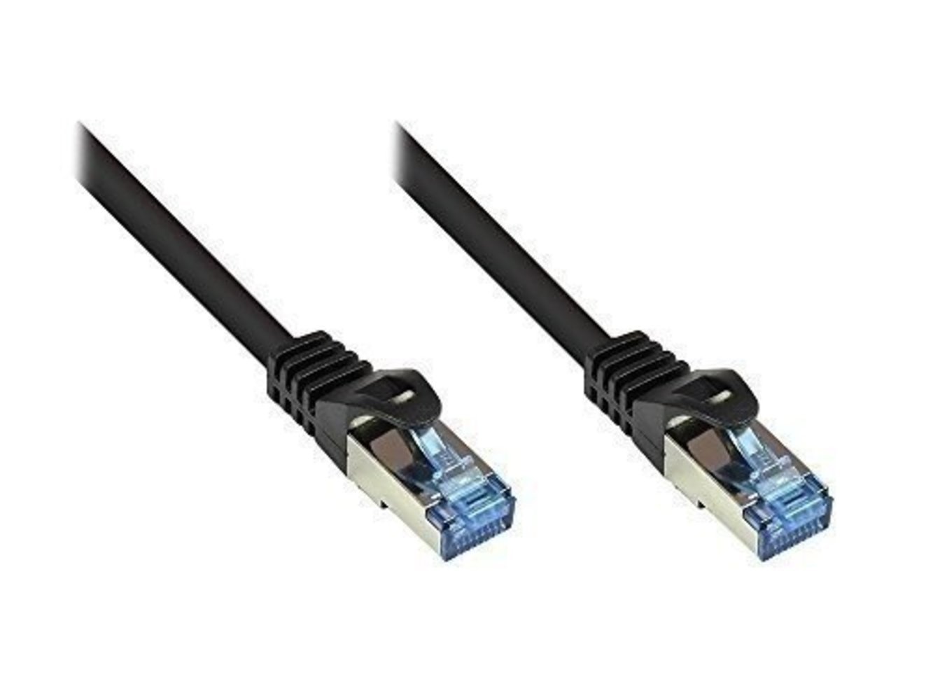  Ka Patch 3.0m Cat6 2x RJ45 PIMF schwarz