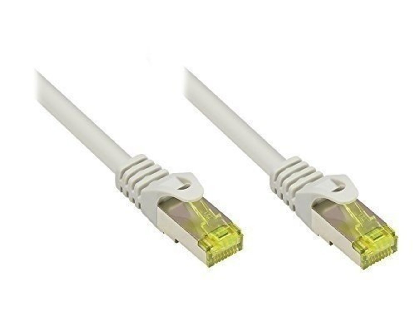  Ka Patch 0.5m Cat7 2x RJ45 S/FTP PIMF grau