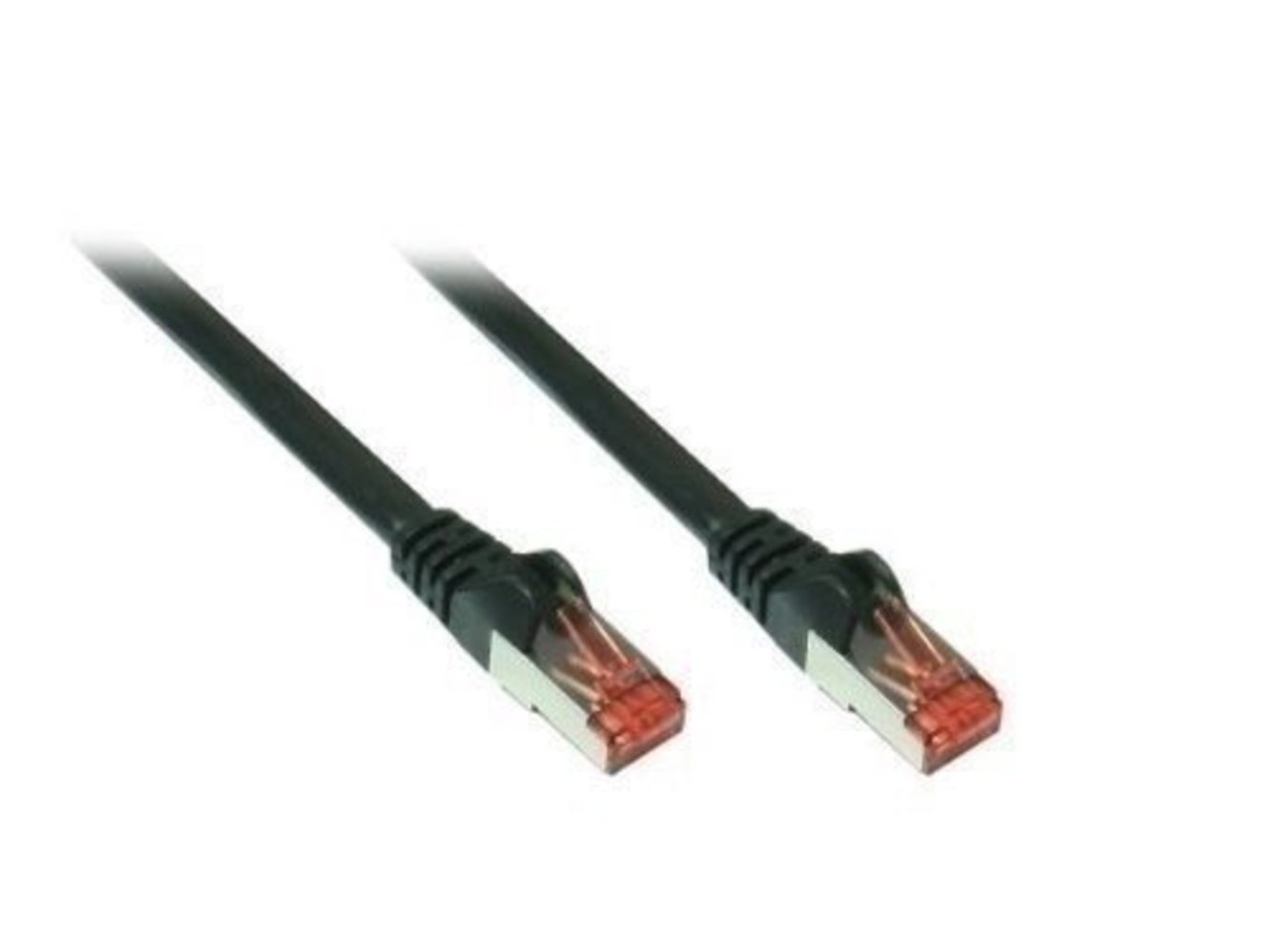 Patchkabel 2.0m Cat6a 2x RJ45 PIMF schwarz