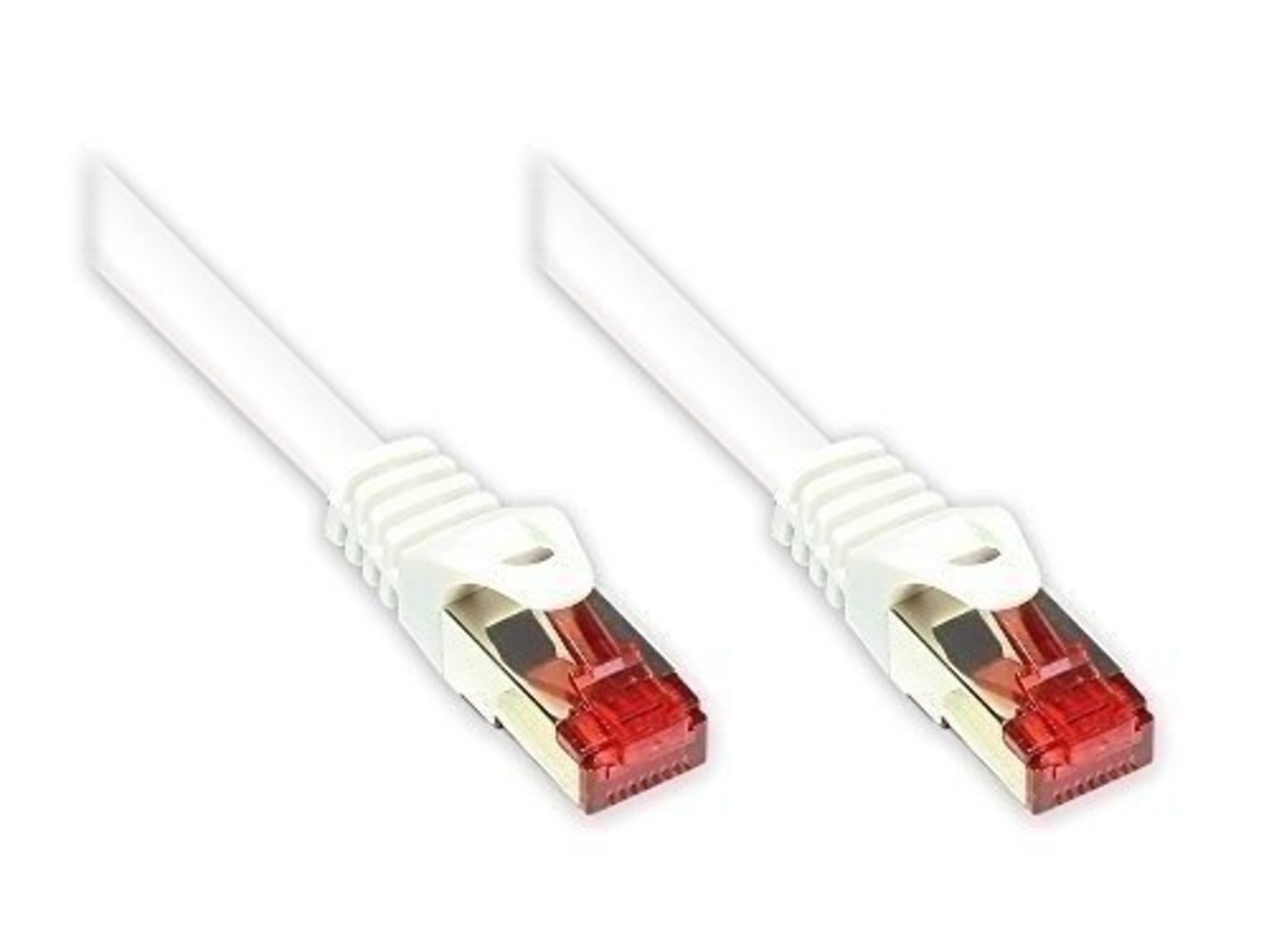 Ka Patch 0.5m Cat6 2x RJ45 PIMF weiß - Premium Qualität für schnelle und sichere Datenübertragung