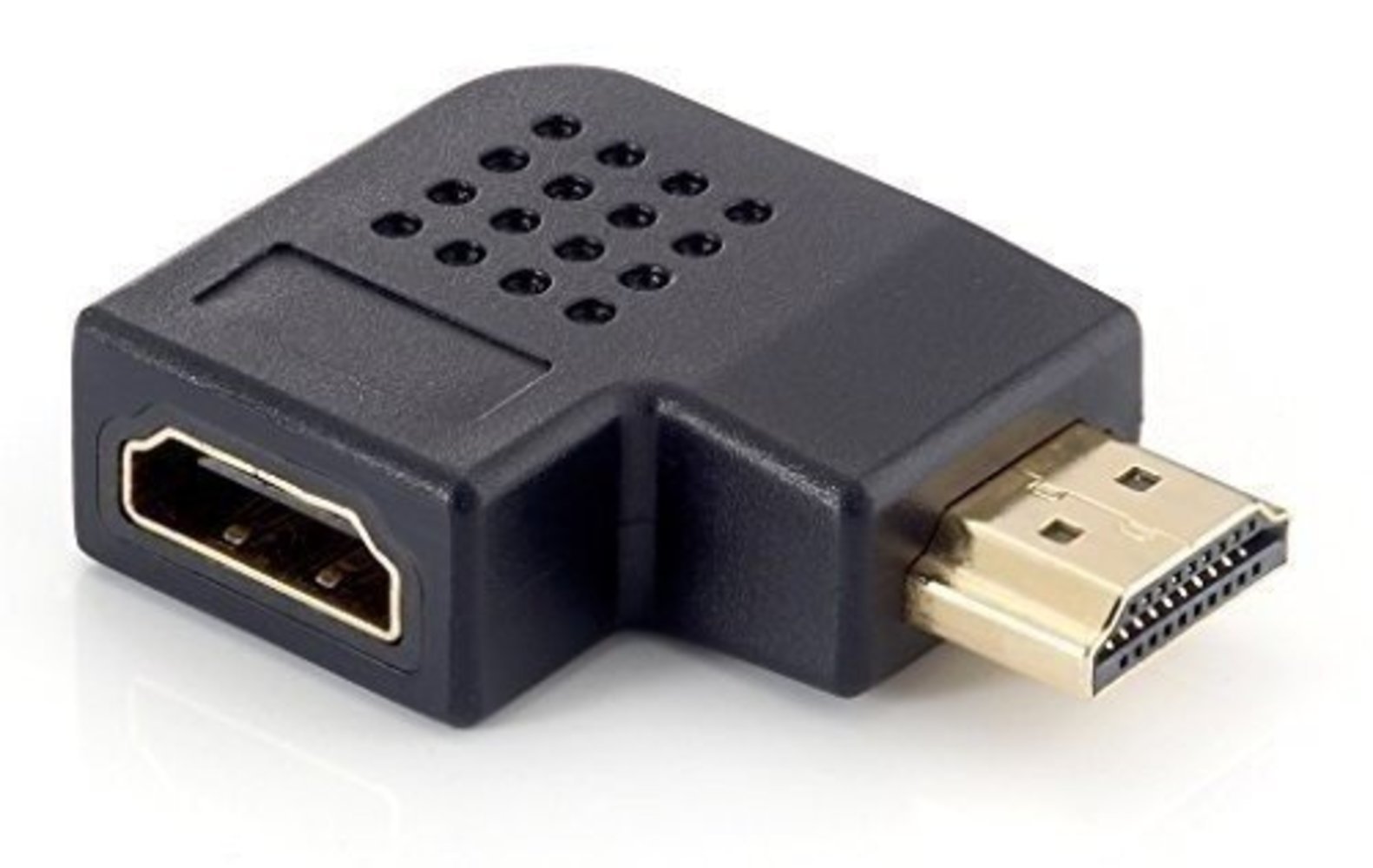 equip HDMI zu HDMI Adapter 90 Winkel M->W schwarz