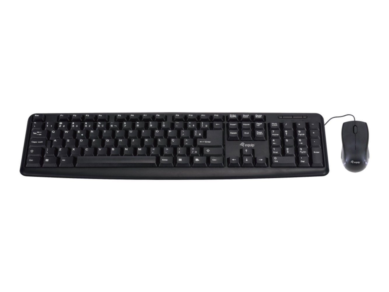 Equip Kabelgebundene Kombi Keyboard+Maus schwarz DE