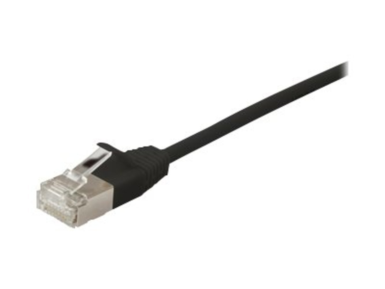 Equip Patchkabel Slim RJ45 S/FTP Cat6A/10GS 0.50m schw.