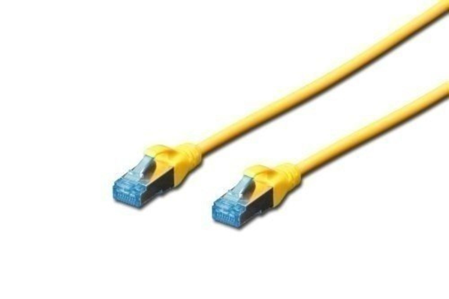 DIGITUS Patchkabel RJ45 SF/UTP Cat5e 3m gelb mit Hebelschutz