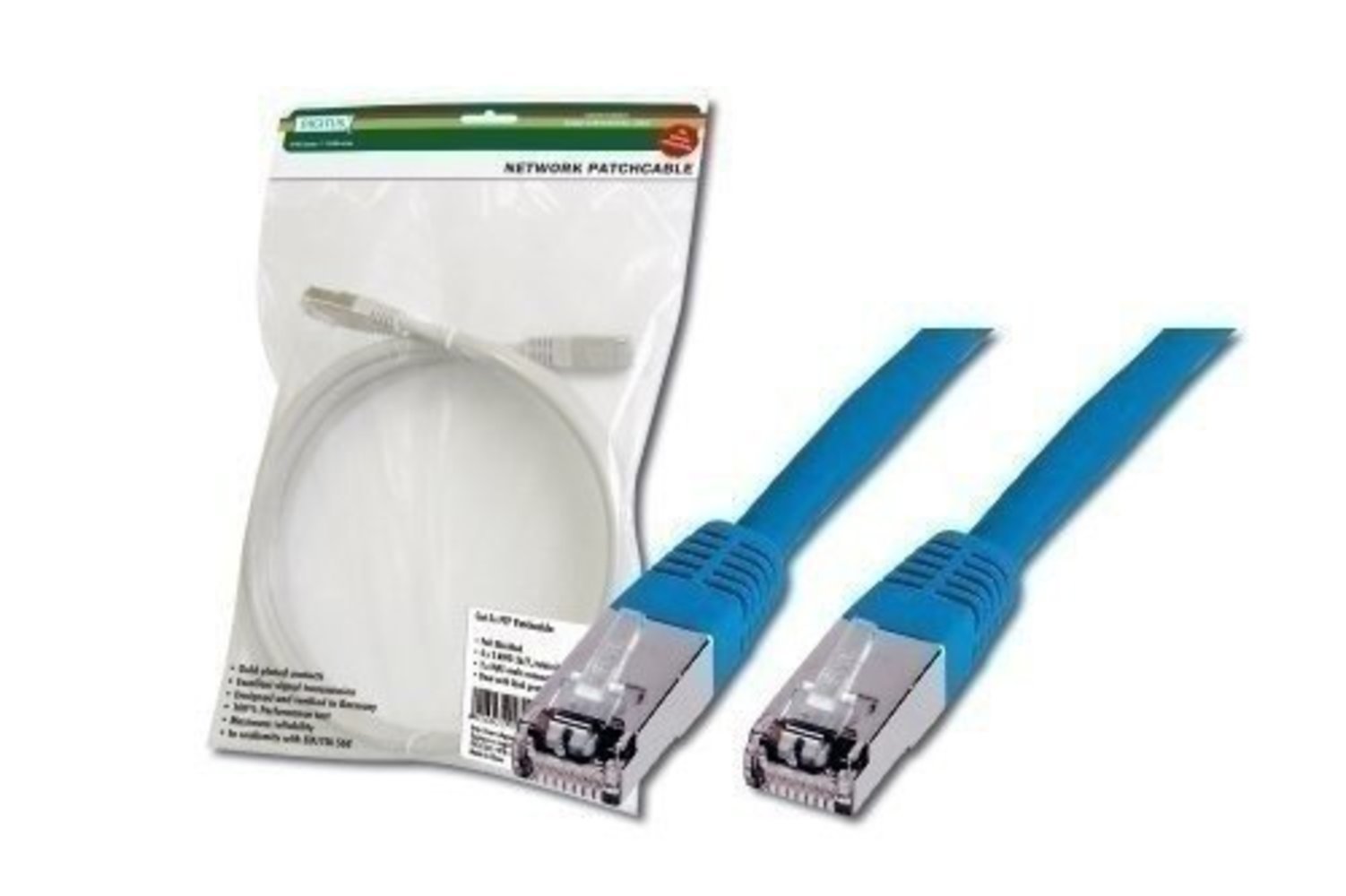 Assmann/Digitus CAT5e SF-UTP Patchkabel, 2m, Blau