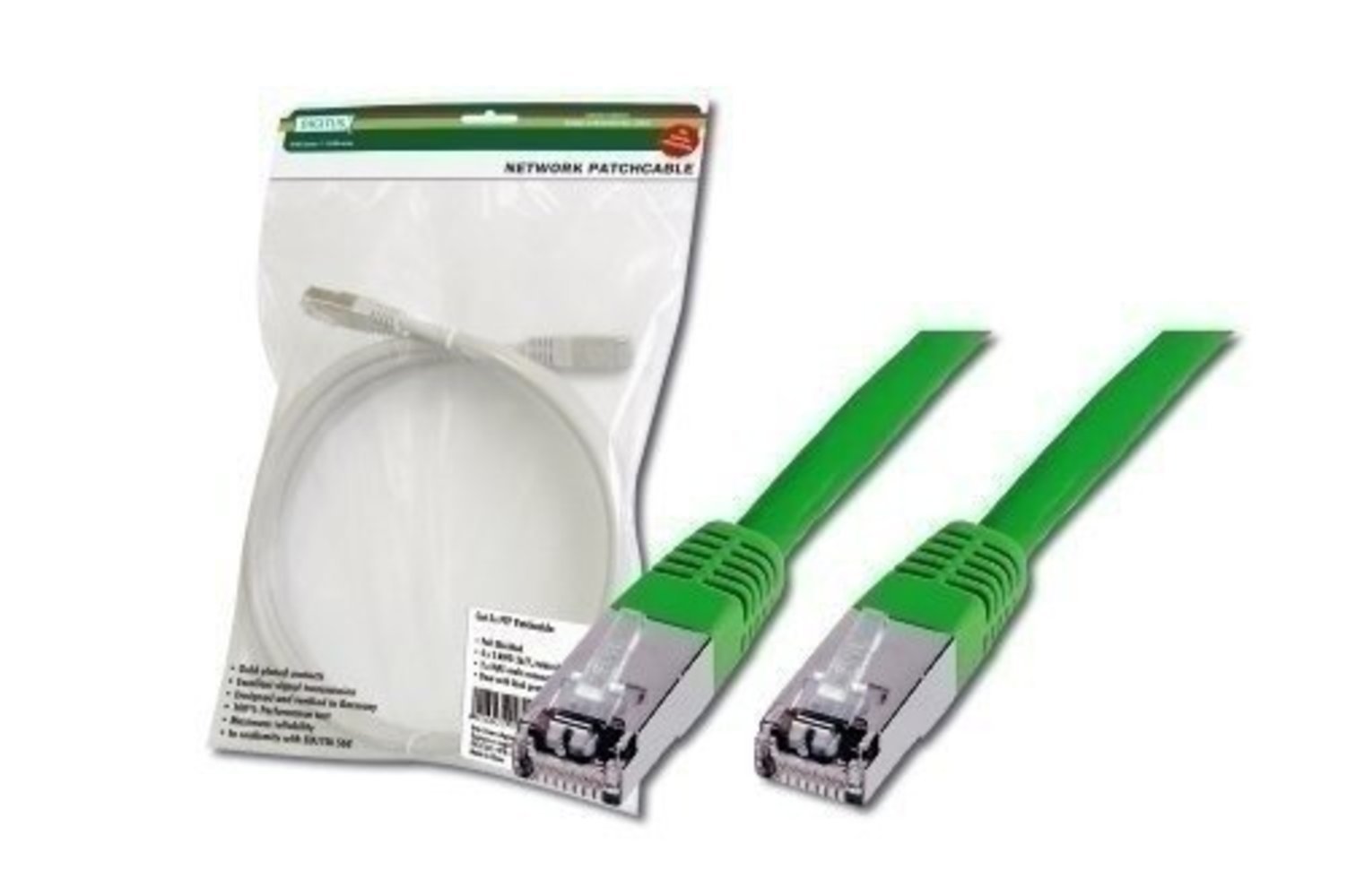 Assmann/Digitus CAT5e SF-UTP Patchkabel 2m Grün