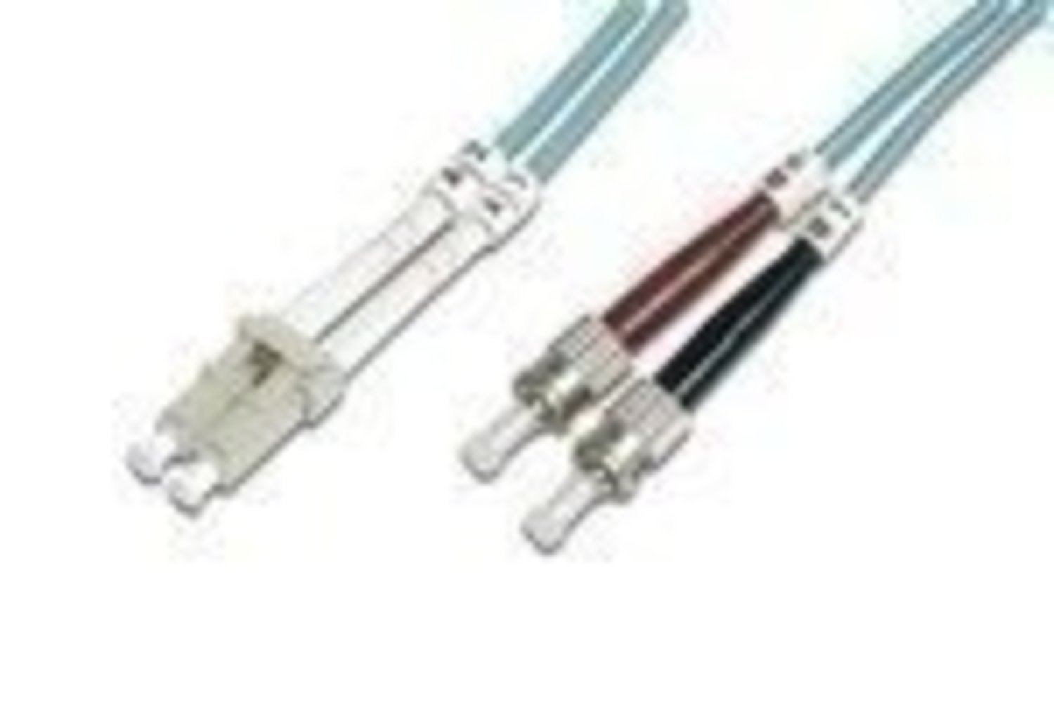 DIGITUS LWL Patchkabel LC/ST 50/125um 10m Multimode Duplex Halogenfrei bis 1Gbit mit Messprotokoll orange OM2