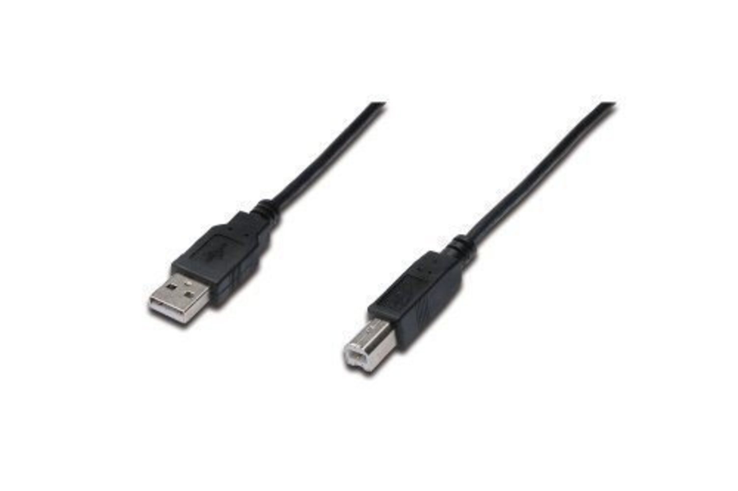 DIGITUS ASSMANN USB2.0 Anschlusskabel 1.8m USB A zu USB B AWG28 schwarz bulk