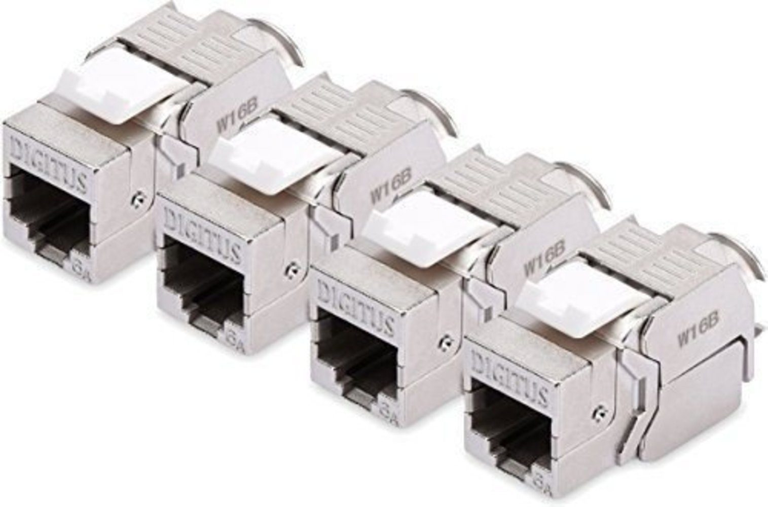 DIGITUS 25x Keystone Modul Cat6A RJ45 500 MHz geschirmt werkzeugfreier Montageanschluss