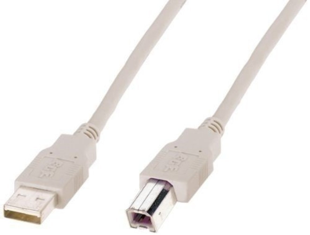 DIGITUS ASSMANN USB2.0 Anschlusskabel 3m USB A zu USB B beige bulk