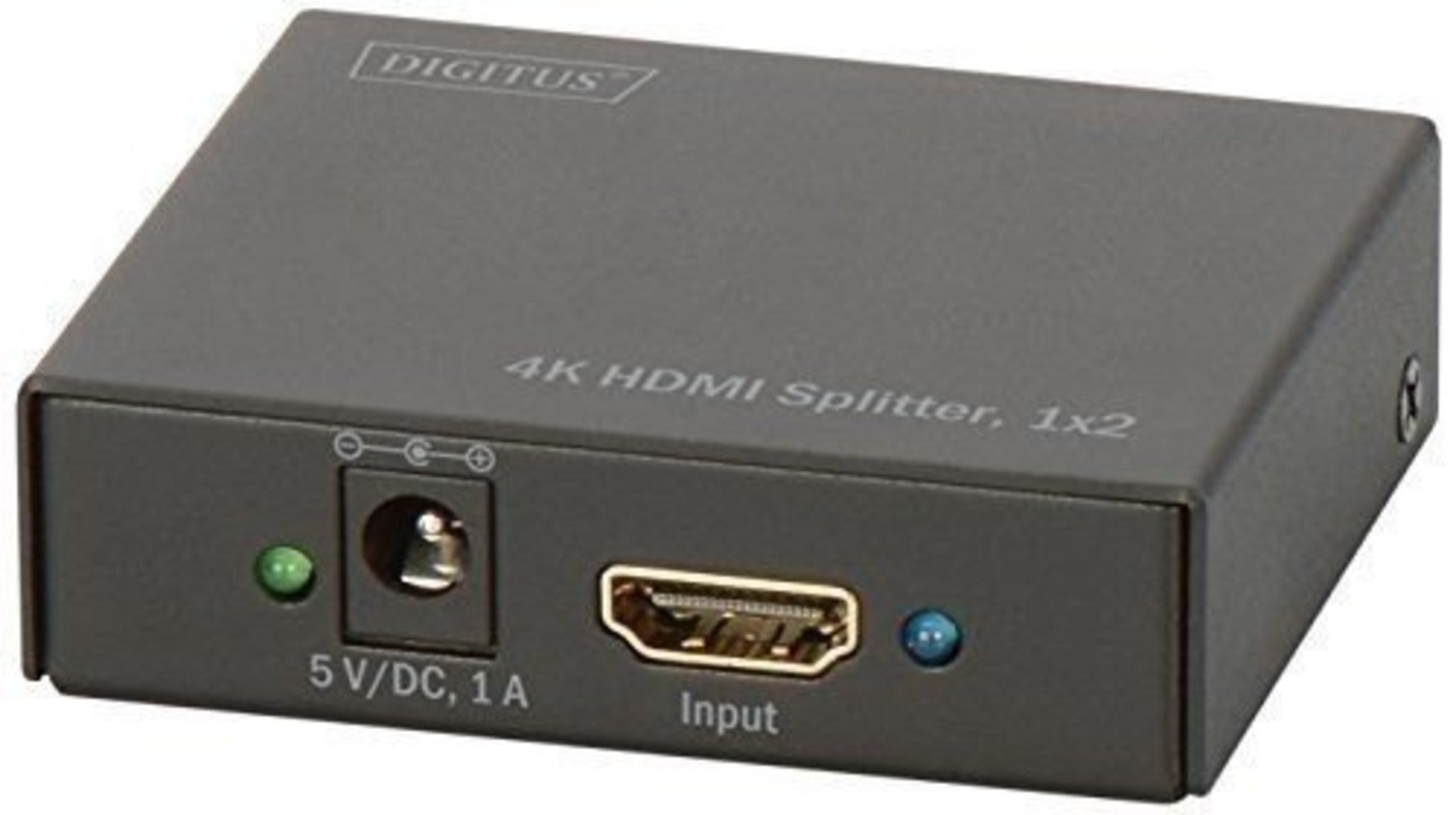 DIGITUS 4K HDMI Splitter 1x2 unterstuetzt 4K2K 3D Video Format Farbe schwarz