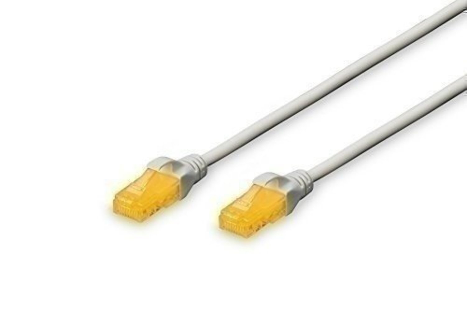 DIGITUS Patchkabel RJ45 U/UTP Cat6A 10m grau mit Hebelschutz - Hohe Qualität und schnelle Datenübertragung