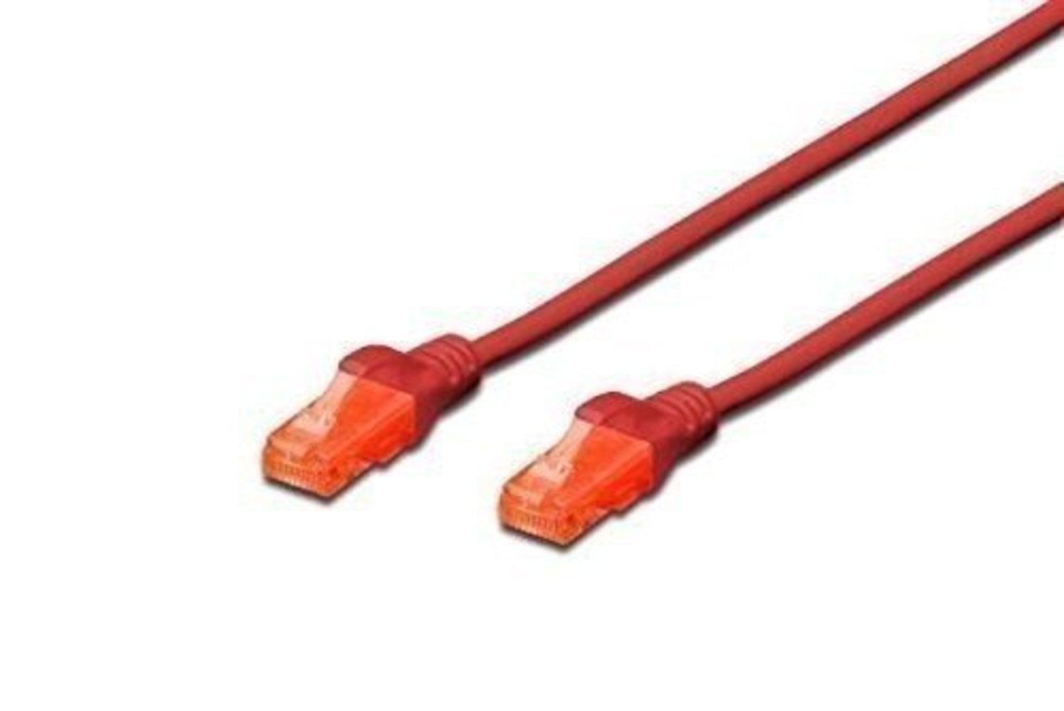 DIGITUS Patchkabel RJ45 U/UTP Cat6 3m rot Hebelschutz