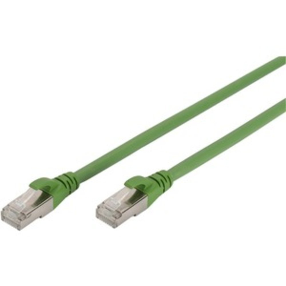 1 Meter langes grünes DIGITUS CAT 6A S-FTP Patchkabel Cu PUR AWG 26/7