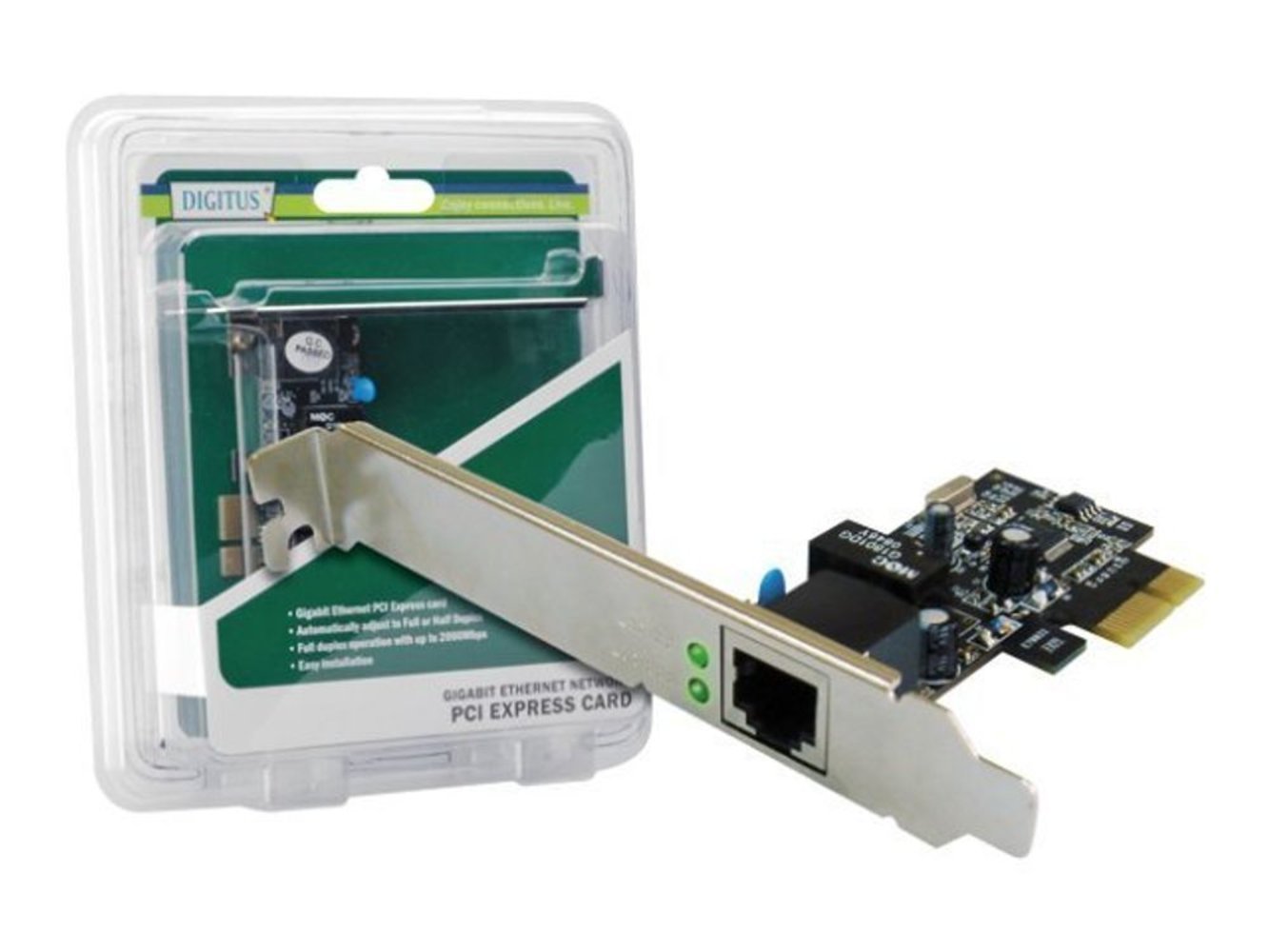 assmann digitus dual gigabit ethernet pci express karte 2-port 32-bit