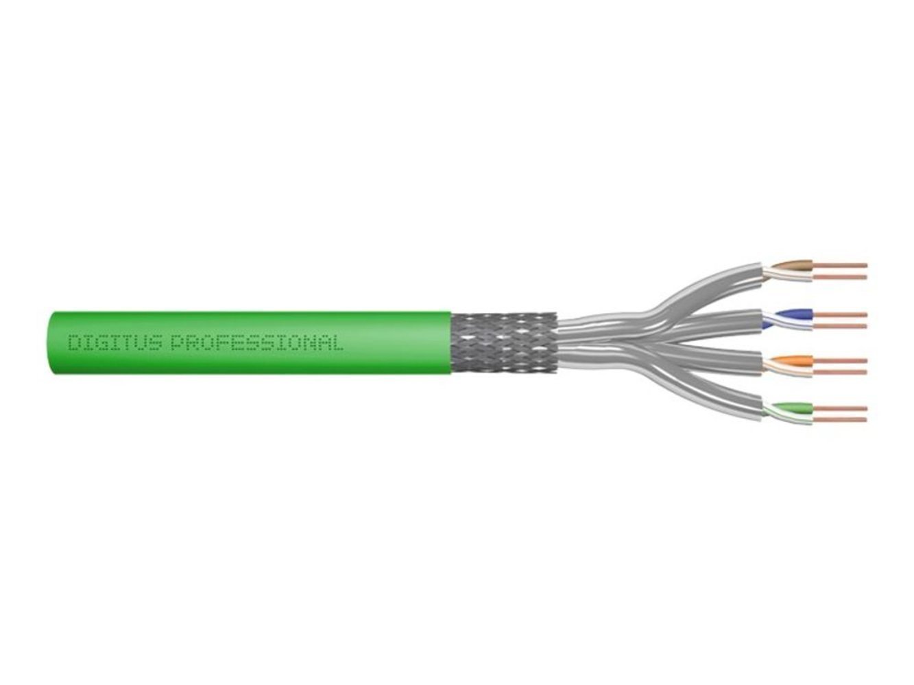 DIGITUS DK-1843-VH-1 CAT 8.2 S-FTP install Kabel 2000MHz AWG 22/1 Dca 100m ring simplex green